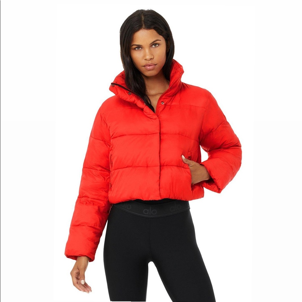 All Gold Rush Puffer in Cherry (Red)